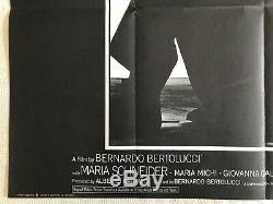 Last Tango In Paris Original Movie Quad Poster 1972 Marlon Brando