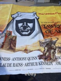 Lawrence Of Arabia 1962 UK Quad 71 RR Rare Movie Film Cinema Poster Peter OToole