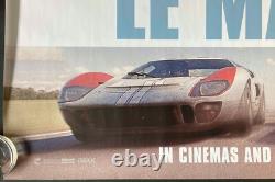 Le Mans'66 Ford v Ferrari Original Quad Movie Poster Matt Damon Christian Bale