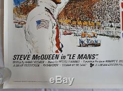 Le Mans, Original 1971 British Quad Movie Film Cinema Poster, Steve McQueen