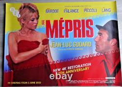 Le Mepris Poster BFI Cinema Quad Bridget Bardot 60th Anniversary Jean Luc Godard