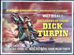 Legend of Young Dick Turpin ORIGINAL Quad Movie Poster Bernard Lee Disney 1966