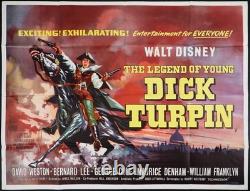 Legend of Young Dick Turpin ORIGINAL Quad Movie Poster Bernard Lee Disney 1966