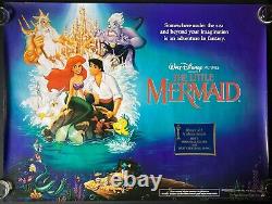 Little Mermaid Original Quad Movie Film Cinema Poster Walt Disney 1989