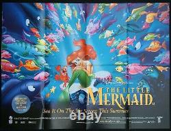 Little Mermaid Original Quad Movie Poster Walt Disney 1989