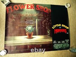 Little Shop Of Horrors Uk Quad Film Poster 1986 Vintage 40 Yrs Old Original Gem