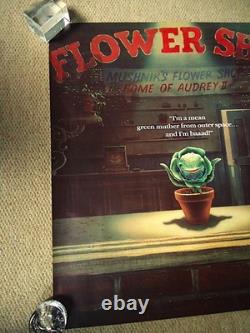 Little Shop Of Horrors Uk Quad Film Poster 1986 Vintage 40 Yrs Old Original Gem