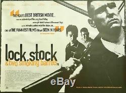 Lock Stock and Two Smoking Barrels Original Movie Quad Poster 1998 Vinnie Jones