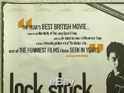 Lock Stock and Two Smoking Barrels Original Movie Quad Poster 1998 Vinnie Jones