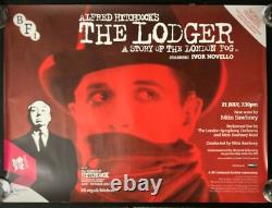 Lodger ORIGINAL Quad Movie Film Cinema Poster Alfred Hitchcock BFI RR