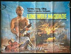 Lone Wolf McQuade Original Quad Movie Cinema Poster Chuck Norris 1983