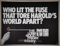 Long Good Friday ORIGINAL Quad Film Poster LINEN BACKED Bob Hoskins Helen Mirren