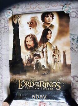 Lord Of The Rings Two Towers Original Signed UK Film Poster