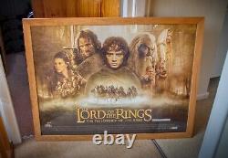Lord of the Rings Original Quad Cinema Poster Framed