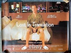 Lost In Translation Original Uk Quad Cinema Poster Bill Murray Scarlet Johansson