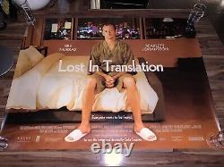 Lost In Translation UK quad cinema poster 30X40 Bill Murray Sofia Coppola 2003