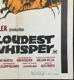 Loudest Whisper ORIGINAL Quad Movie Poster Audrey Hepburn William Wyler 1961