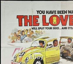 Love Bug Original Quad Movie Poster Dean Jones Disney 1968