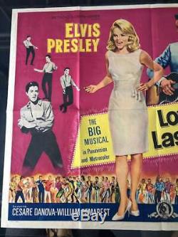 Love In Las Vegas 1964 Original Cinema Quad Movie Poster Elvis Ann Margret