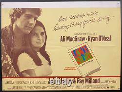 Love Story (1970) Original UK quad movie poster