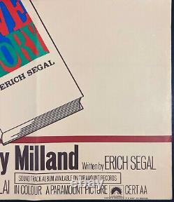 Love Story Original Quad Movie Film Cinema Poster Ali McGraw Ryan O'Neal 1970