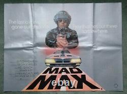 MAD MAX (1979) original UK cinema quad movie poster Mel Gibson V8 Road Warrior