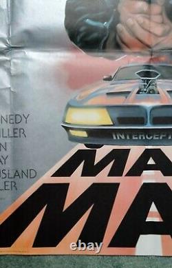 MAD MAX (1979) original UK cinema quad movie poster Mel Gibson V8 Road Warrior