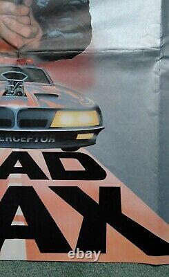 MAD MAX (1979) original UK cinema quad movie poster Mel Gibson V8 Road Warrior