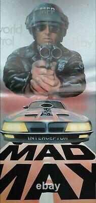 MAD MAX (1979) original UK cinema quad movie poster Mel Gibson V8 Road Warrior