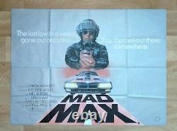 MAD MAX (1979) original UK quad movie poster Mel Gibson Road Warrior