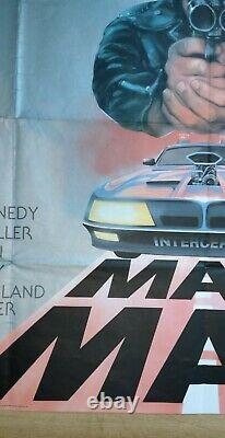 MAD MAX (1979) original UK quad movie poster Mel Gibson Road Warrior