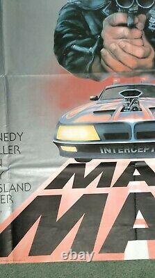 MAD MAX (1979) original UK quad movie poster Mel Gibson Road Warrior