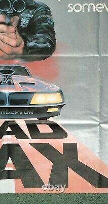 MAD MAX (1979) original UK quad movie poster Mel Gibson Road Warrior