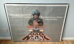 MAD MAX (1979) original UK quad movie poster Mel Gibson Road Warrior