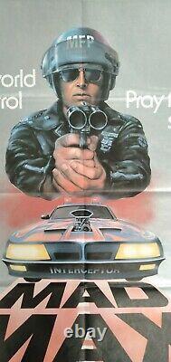 MAD MAX (1979) original UK quad movie poster Mel Gibson Road Warrior