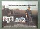 Mad Max 2 (1981) Original Uk Quad Movie Poster Mel Gibson Road Warrior