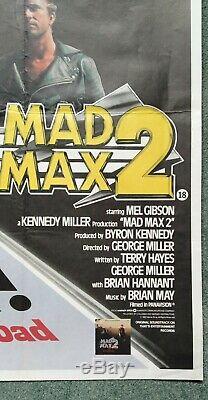 MAD MAX / MAD MAX 2 (1980s d/b) original UK quad movie poster Road Warrior