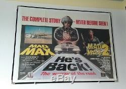 MAD MAX / MAD MAX 2 (1980s d/b) original UK quad movie poster Road Warrior