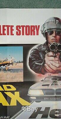 MAD MAX / MAD MAX 2 original UK quad d/b movie poster Mel Gibson Road Warrior