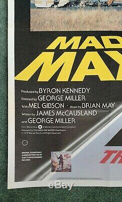 MAD MAX / MAD MAX 2 original UK quad d/b movie poster Mel Gibson Road Warrior