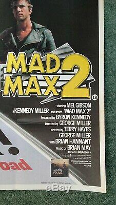 MAD MAX / MAD MAX 2 original UK quad d/b movie poster Mel Gibson Road Warrior