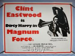 MAGNUM FORCE (1973, RR1970s) v. Rare original UK quad poster Clint Eastwood