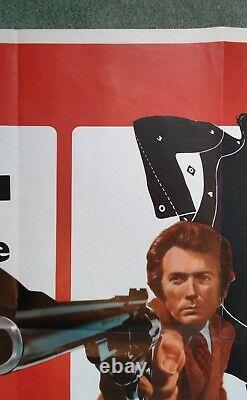 MAGNUM FORCE (1973) original UK quad movie poster CLINT EASTWOOD DAVID SOUL