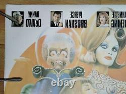 MARS ATTACKS! (1996) original rare ROLLED DOUBLE-SIDED UK 30x40 quad poster