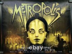 METROPOLIS orig'03 movie poster re-release AUTHENTIC UK Quad reissue