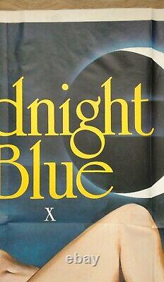 MIDNIGHT BLUE (1979) original UK quad Sexploitation movie poster Chantrell art