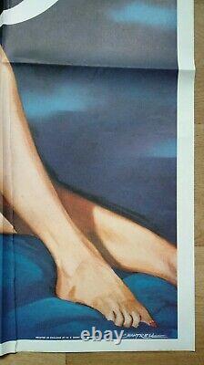 MIDNIGHT BLUE (1979) original UK quad Sexploitation movie poster Chantrell art