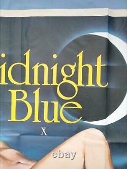 MIDNIGHT BLUE (1979) original UK quad Sexploitation movie poster Tom Chantrell
