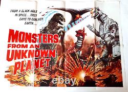 MONSTER FROM AN UNKNOWN PLANET / Terror Of Mechagodzilla POSTER UK QUAD GODZILLA