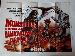 MONSTER FROM AN UNKNOWN PLANET / Terror Of Mechagodzilla POSTER UK QUAD GODZILLA